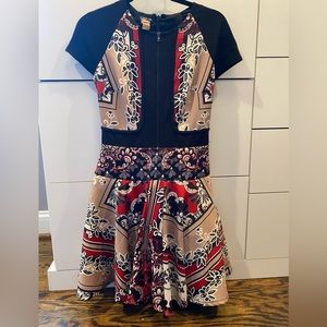 Bebe fit and flare dress small